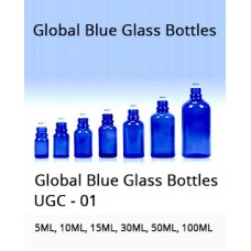 Global Blue Glass Bottles