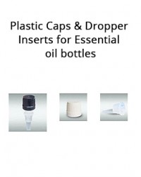 Plastic Caps & Dropper Inserts for Essential Oil Bottles