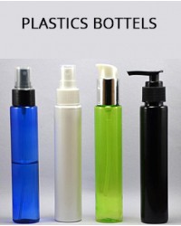 PLASTIC BOTTELS WITH SPRAYERS LOTION PUMPS