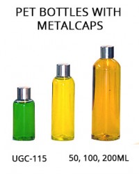 PET BOTTLES WITH METAL CAPS