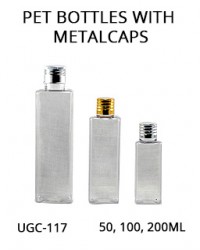 PET BOTTLES WITH METAL CAPS